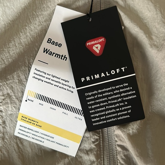 Women's Reversible Insulated Bomber Jacket In Raw/Linen/Bone - Picture 10 of 11